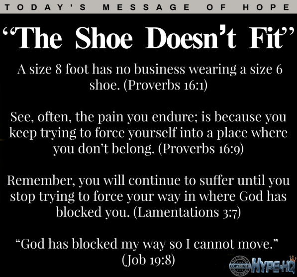 If the shoes doesnt fit then dont force yourself to wear it